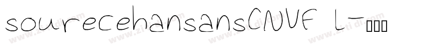sourecehansansCNVF l字体转换